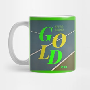 Go For Tennis Gold Mug